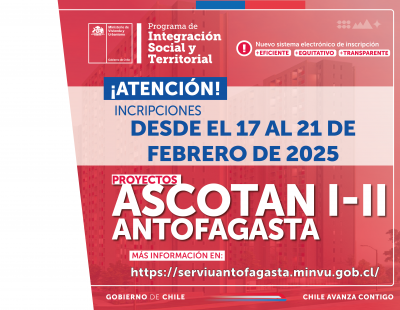 Revisa los Proyectos ASCOTAN I y ASCOTAN II