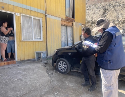 Equipos técnicos del MINVU en la Región de Antofagasta inician despliegue en terreno para la aplicación de la Ficha 2 en los diferentes sectores de la comuna de Tocopilla que resultaron afectados por el aluvión.