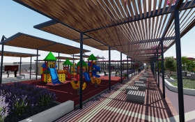 El Barrio “Casa de Máquinas”, inicio obras de remodelación de Plaza “Diagonal O’Higgins”, la cual tiene una inversión que supera los $810 millones invertidos por MINVU y ejecutados por la Municipalidad de Mejillones.