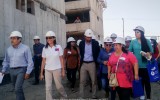 Las obras llevan un 50% de avance y en la visita los beneficiarios pudieron visualizar las mejoras en el estándar de calidad que ha implementado el Gobierno de la Presidenta Michelle Bachelet.
